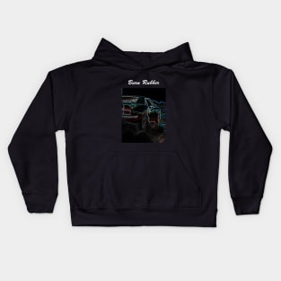 Burn Rubber Car Quote Kids Hoodie